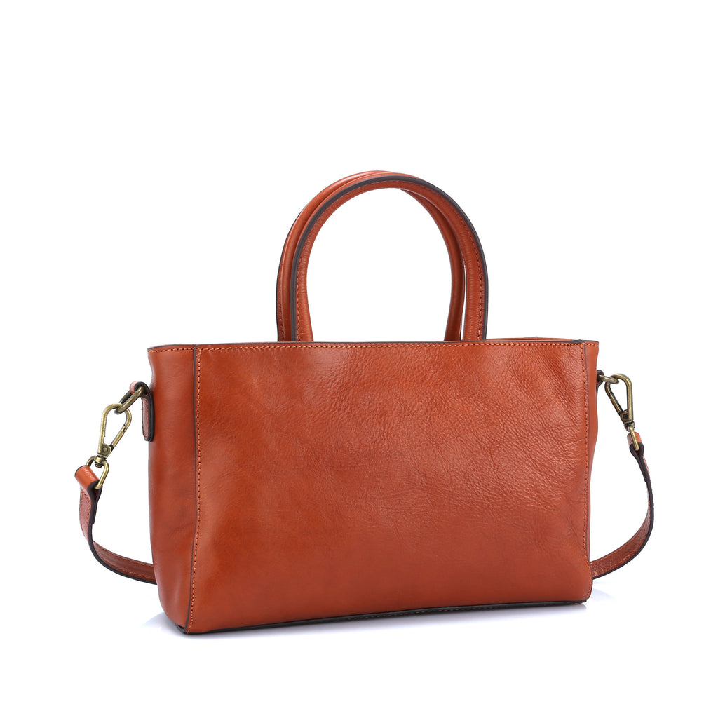 Sac à main en cuir véritable simple et polyvalent