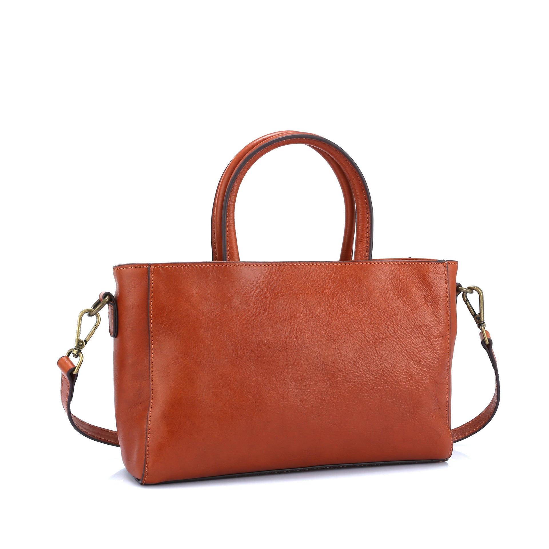 Sac à main en cuir véritable simple et polyvalent