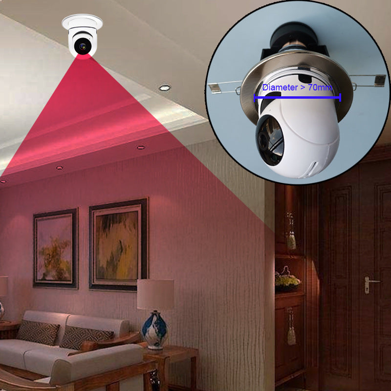 Ampoule Shaking Head Machine Yilot APP Caméra sans fil WIFI Surveillance de sécurité à la maison