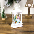 Décorations de Noël Portables Ornements transparents peints de Noël