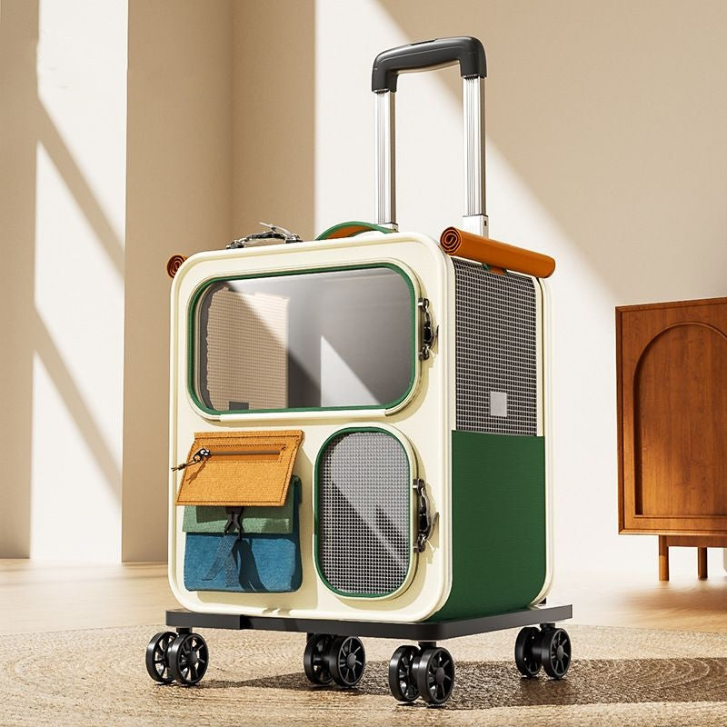 Porte-bagages de grande capacité Cat Carrier avec un sac multifonctionnel