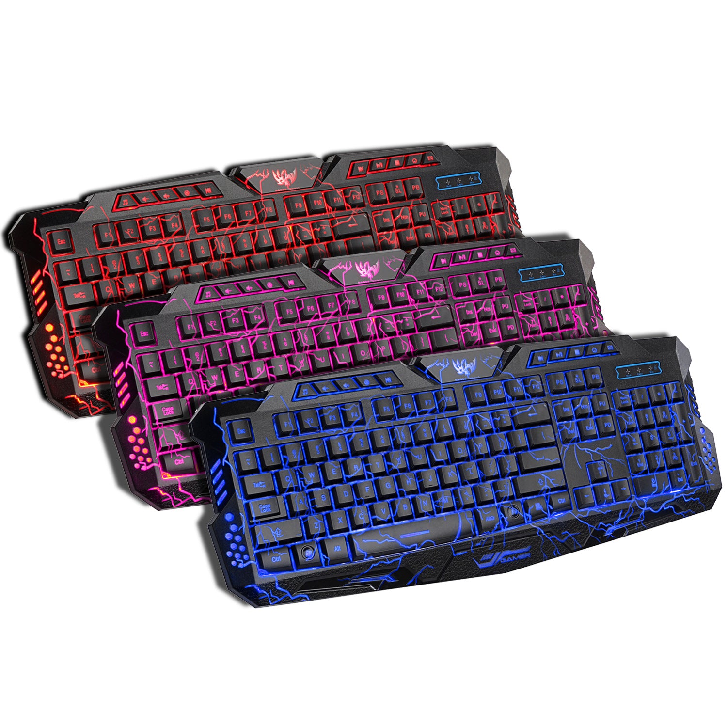 Clavier crack de jeu rétroéclairé