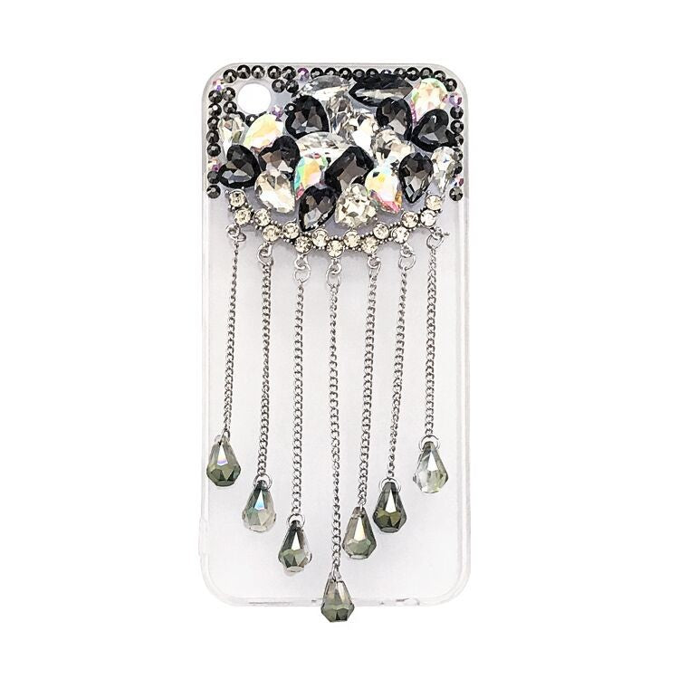 Luxury tassel strass phone case