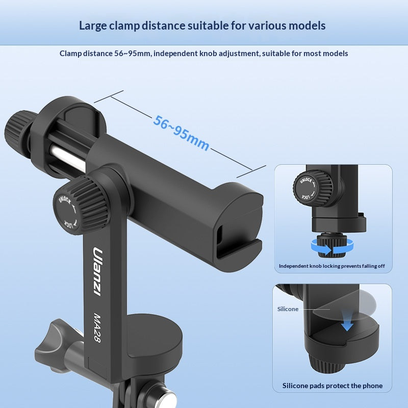 MA28 GoPro Interface Horizontale et Vertical Snap Phone Clip