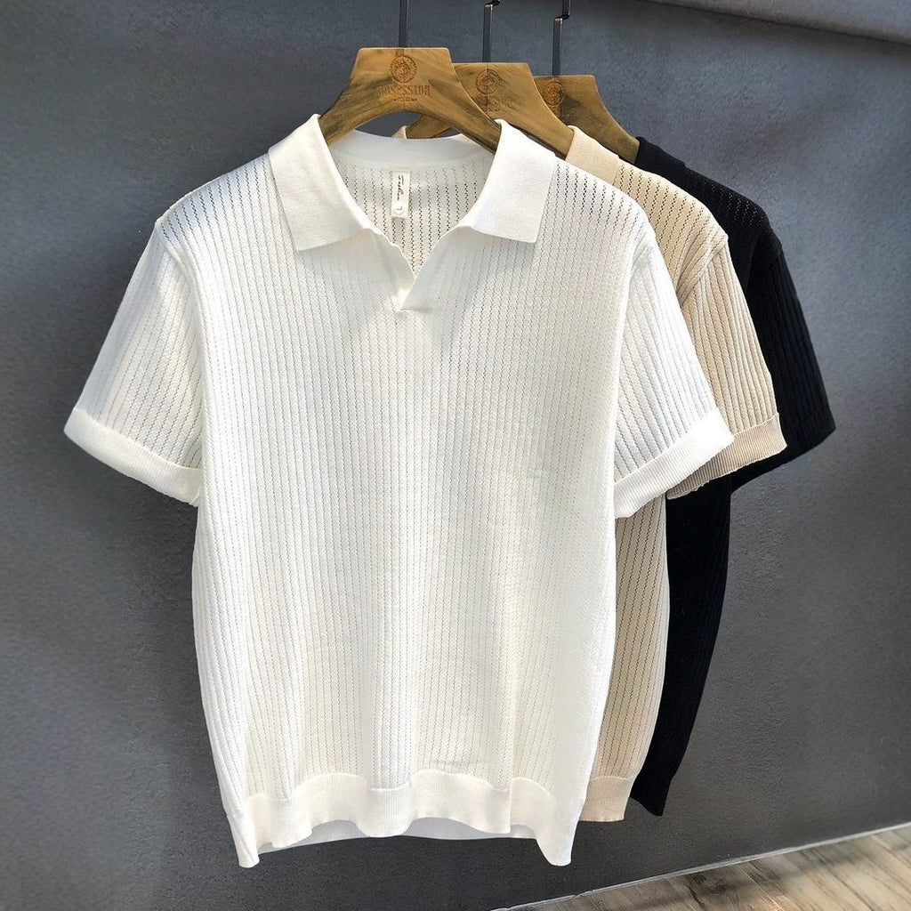 T-shirt à manches courtes avec motif diamant pour hommes
