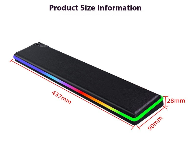 Support de clavier RGB Wristband High Rebound Support de clavier de machines lumineuses