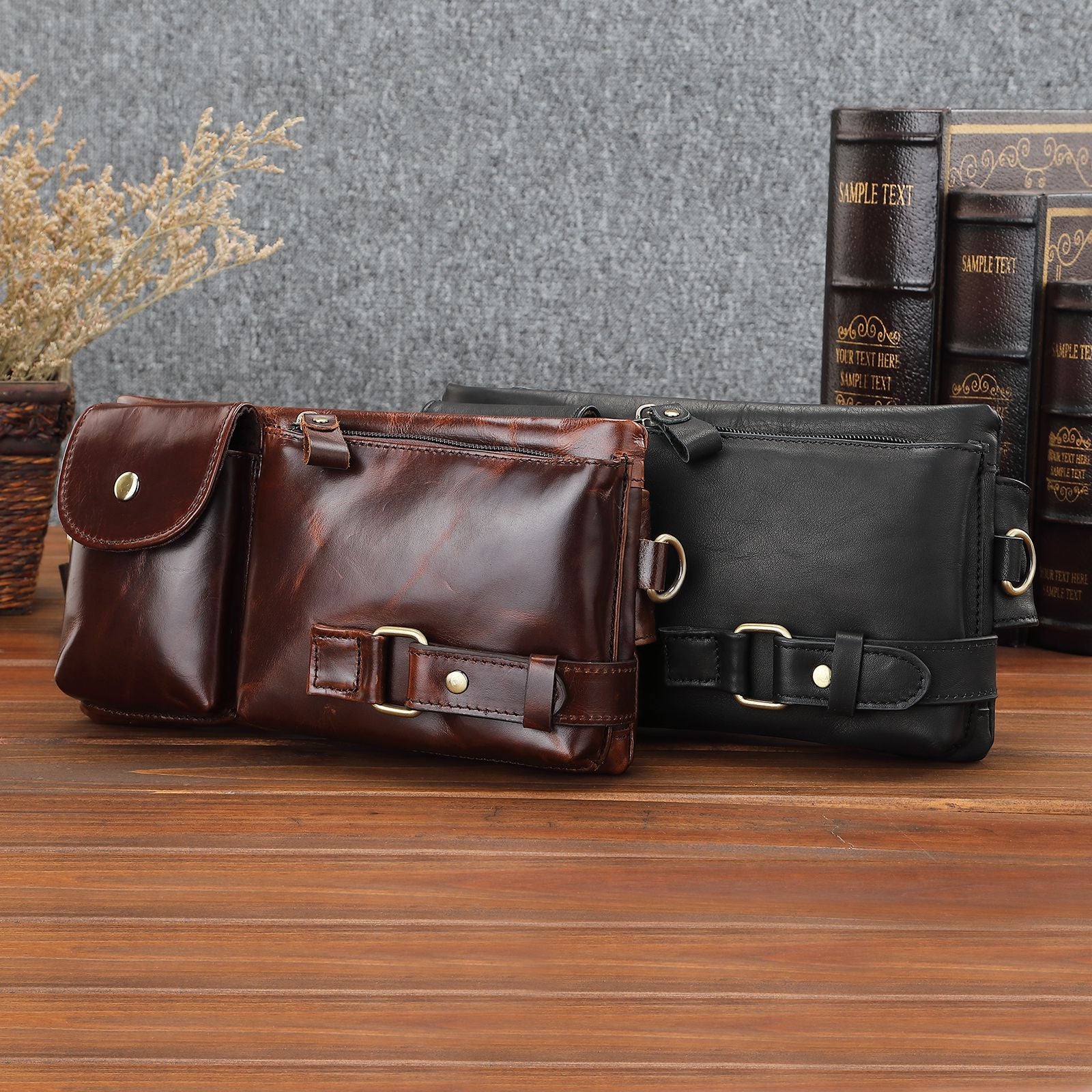 Style coréen Sac ceinture homme Sports de plein air multifonction