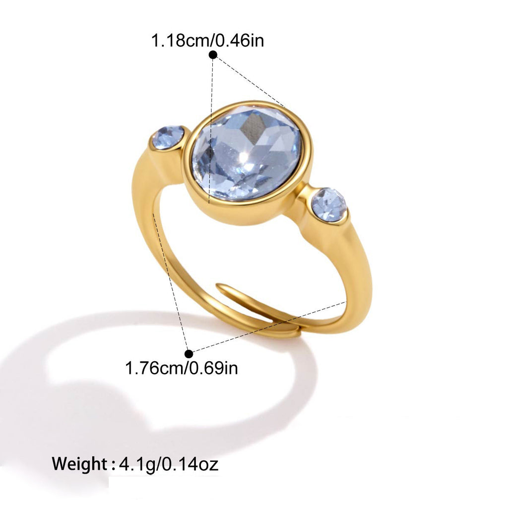Verre de verre pour femme Bracelet en acier Titanium ouvert