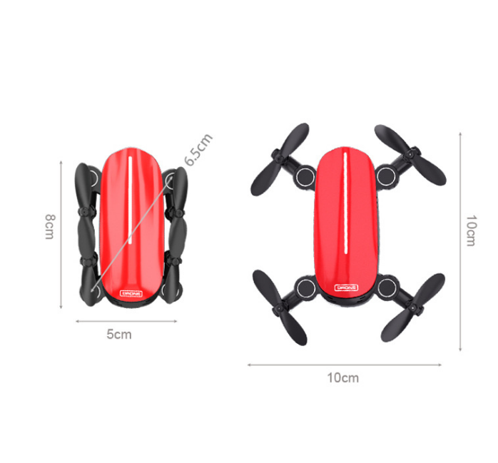 Teeggi T10 Mini Drone avec caméra pliable WiFi FPV RC Quadcopter Mode sans tête Altitude H