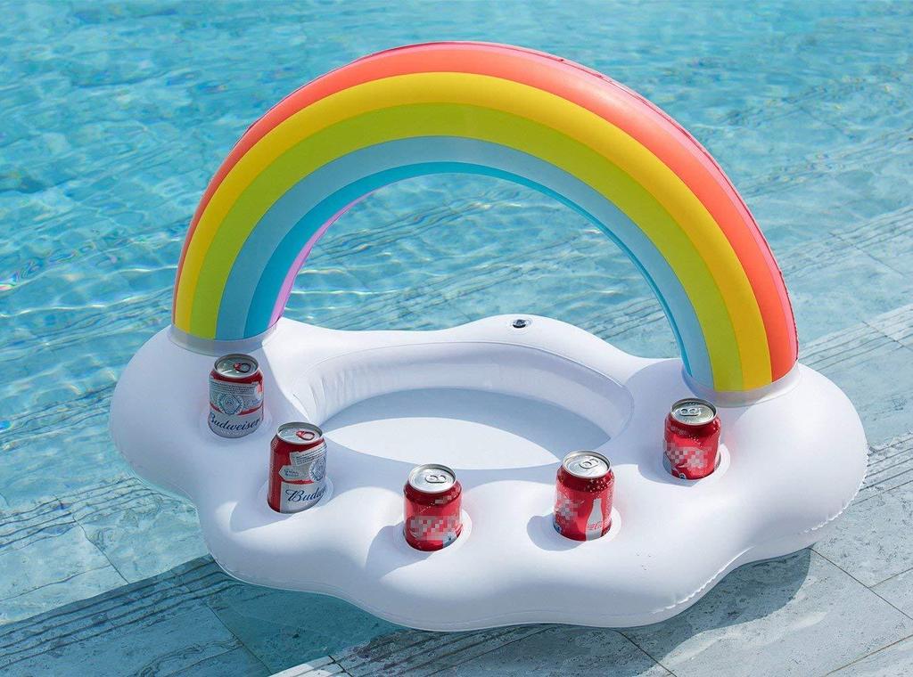 Gay Pride Rainbow Gonflable Pool Float Cooler