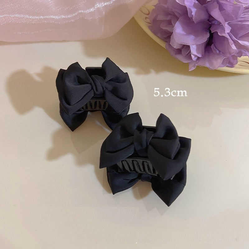 Sweet Satin Bow Accessoires de cheveux Grip petite taille
