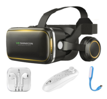 Original VR Shinecon Gafas De Realidad Virtual 120 Fov 3D Gafas Google Carton Con Auricula
