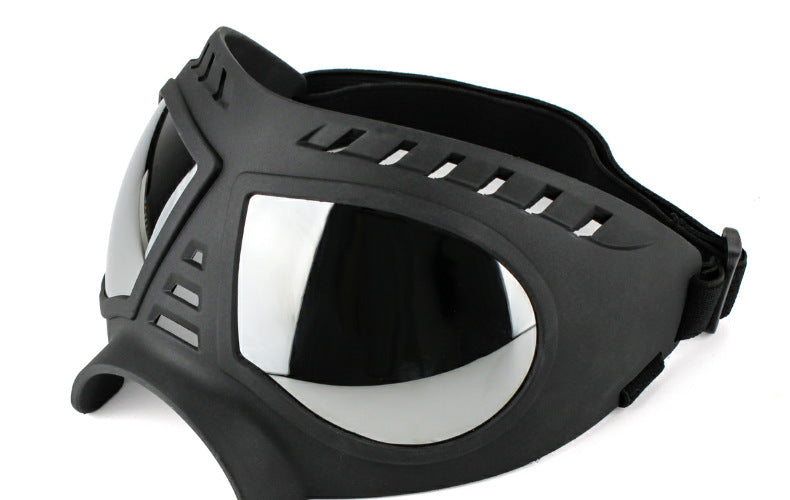Lunettes de soleil imperméables à la neige pour animaux de compagnie Cadre souple Lunettes de soleil confortables pour allemand