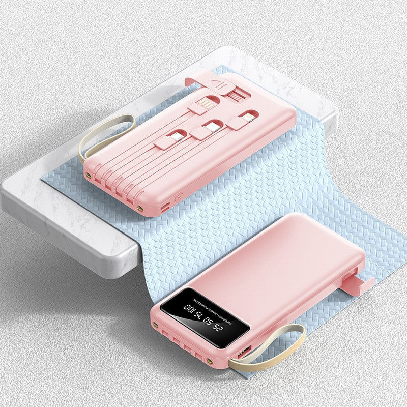 Banque d'alimentation portable ultra-rapide avec câble intégré