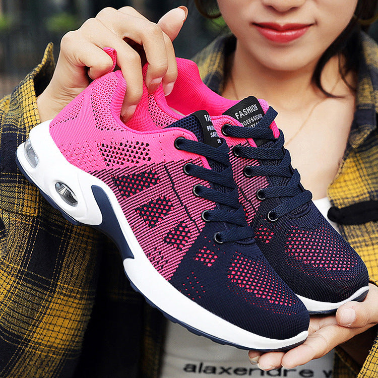Femmes Flyknit Mesh Chaussures en Plus Tailles Chaussures de course confortables