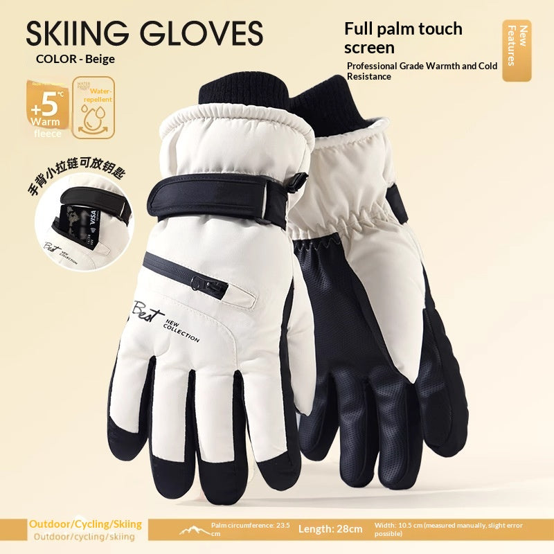 Gants de vélo à cinq doigts, doublés de mouches