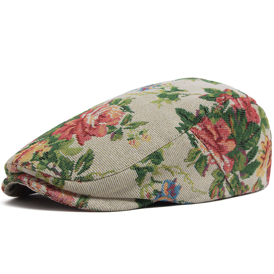 Béret Jacquard vintage pour les femmes