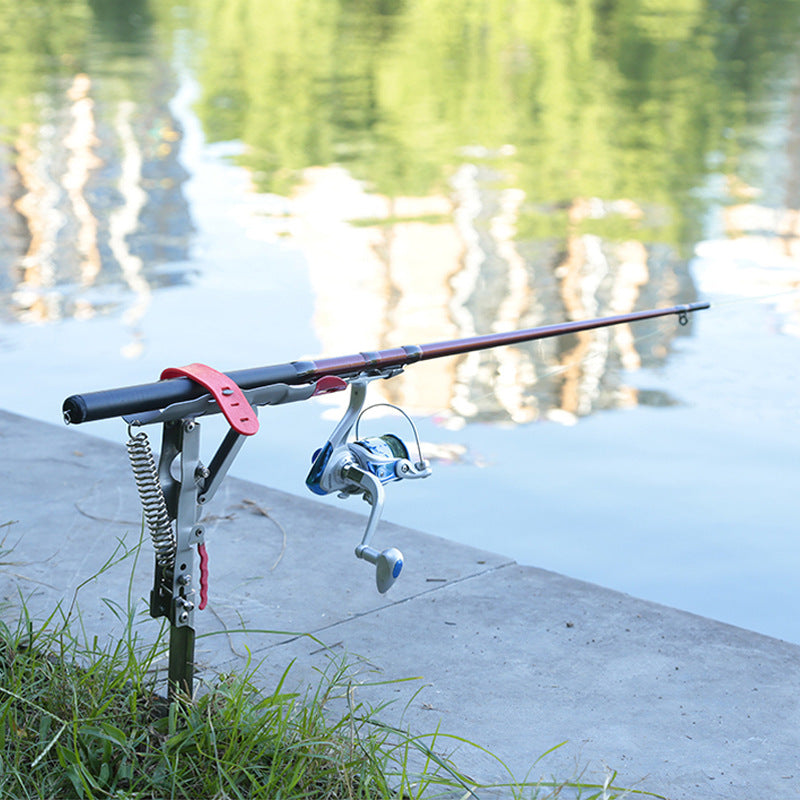 Angle de pêche Pole Tackle Bracket Anti-Rust Steel Bracket de pêche Porte-roquette Fish Tackle