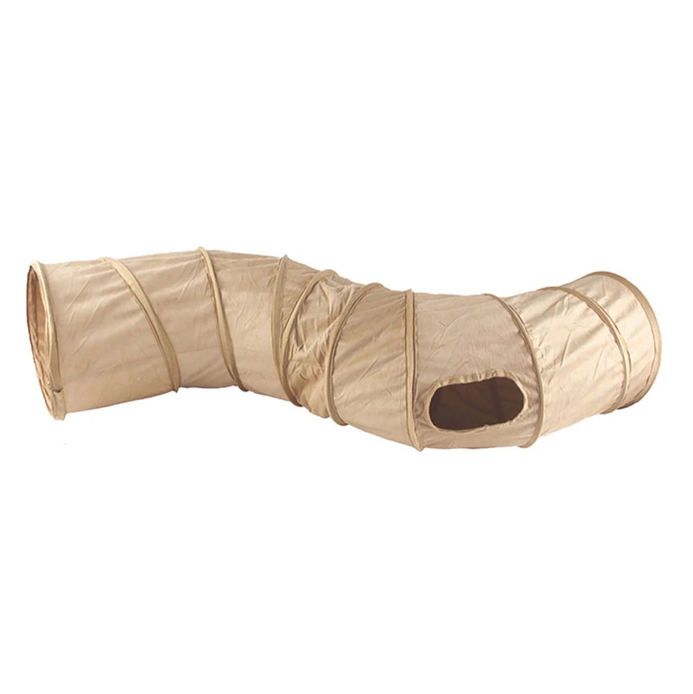 Tunnel de chat Collapsible S-Shape Peekaboo Cat Cave Play Tube Interactive Toy Pet Supplies Fo