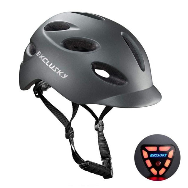 Casque électrique à vélo Led avec lumière de queue