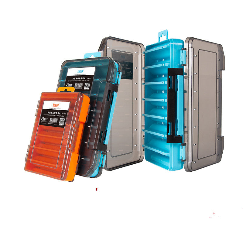 Boîte de stockage d'appât double couche multifonctionnelle
