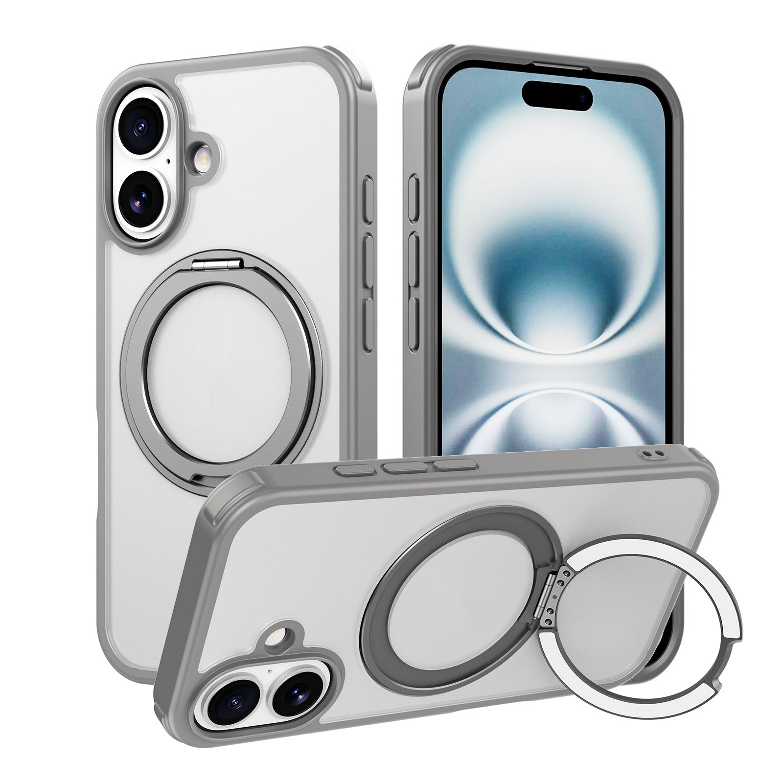 Support de téléphone magnétique de voiture avec airbag antidérapant