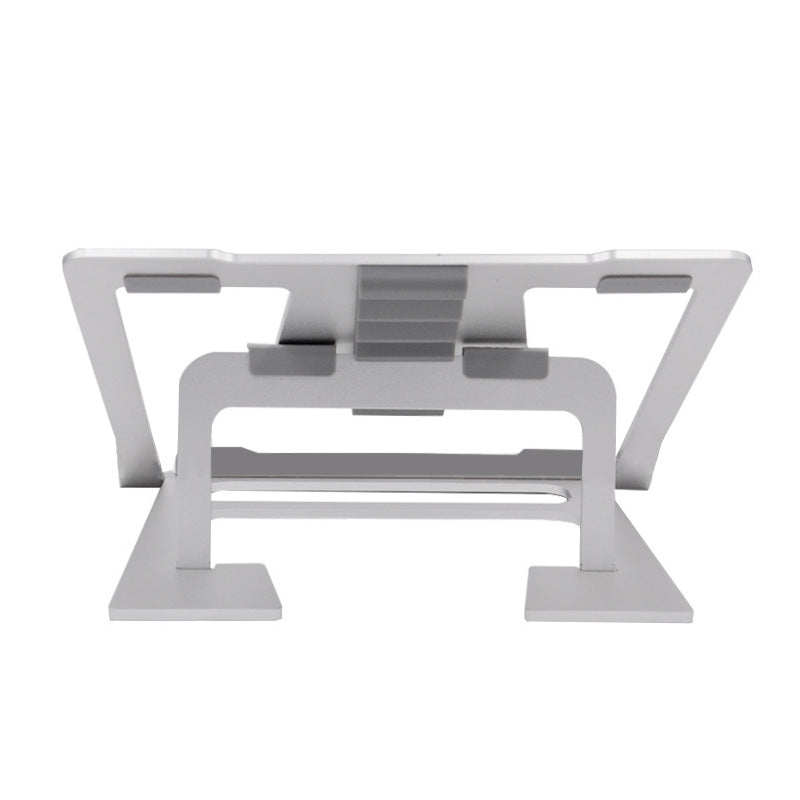 Double silicone hauteur réglable pliable portable bureau de support pour un ordinateur portable