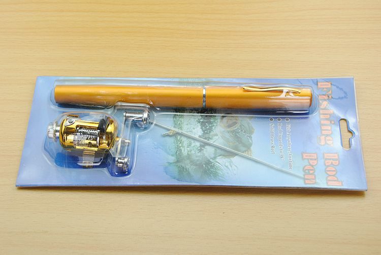 Ensemble d'engins de pêche à la canne à bâton de tambour télescopique
