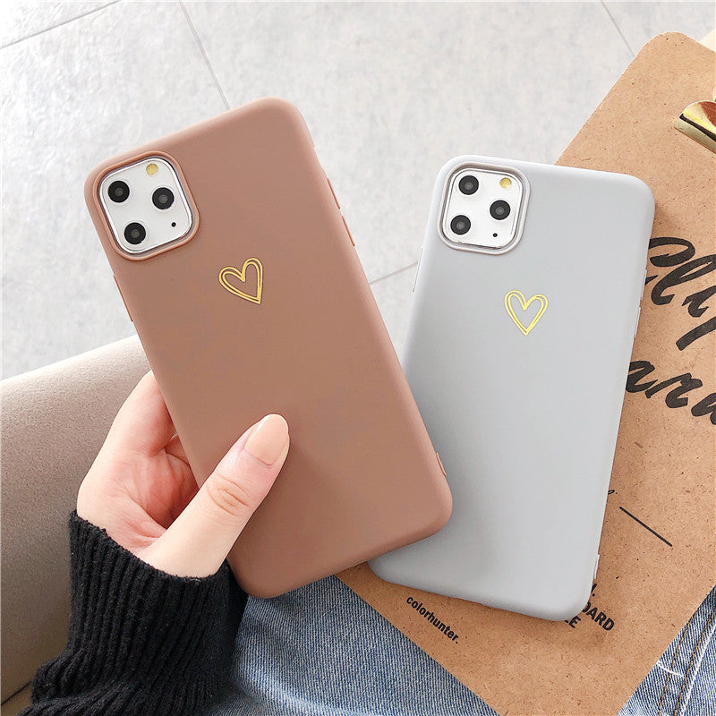 Étui de téléphone d'amour peint à la main