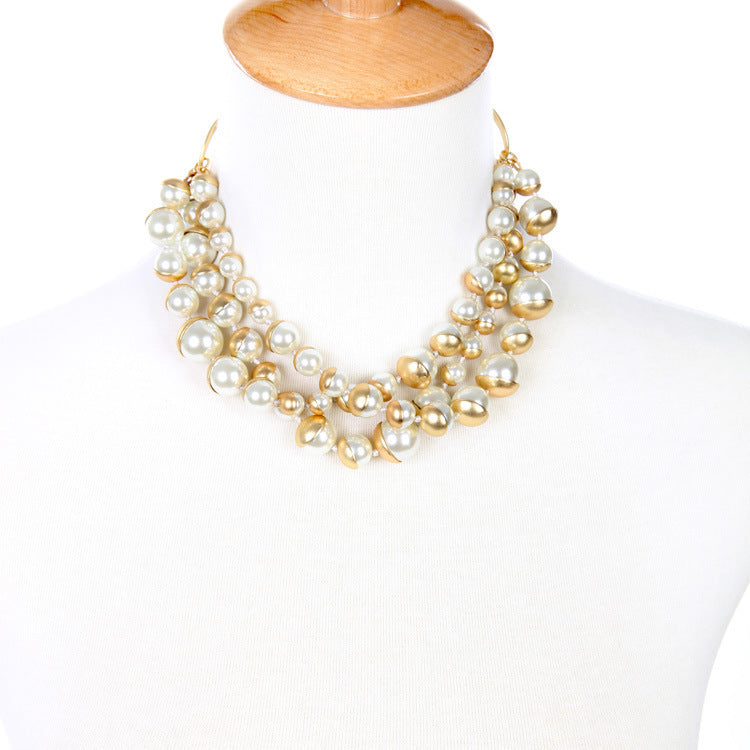 Collier de perles vintage pour dames