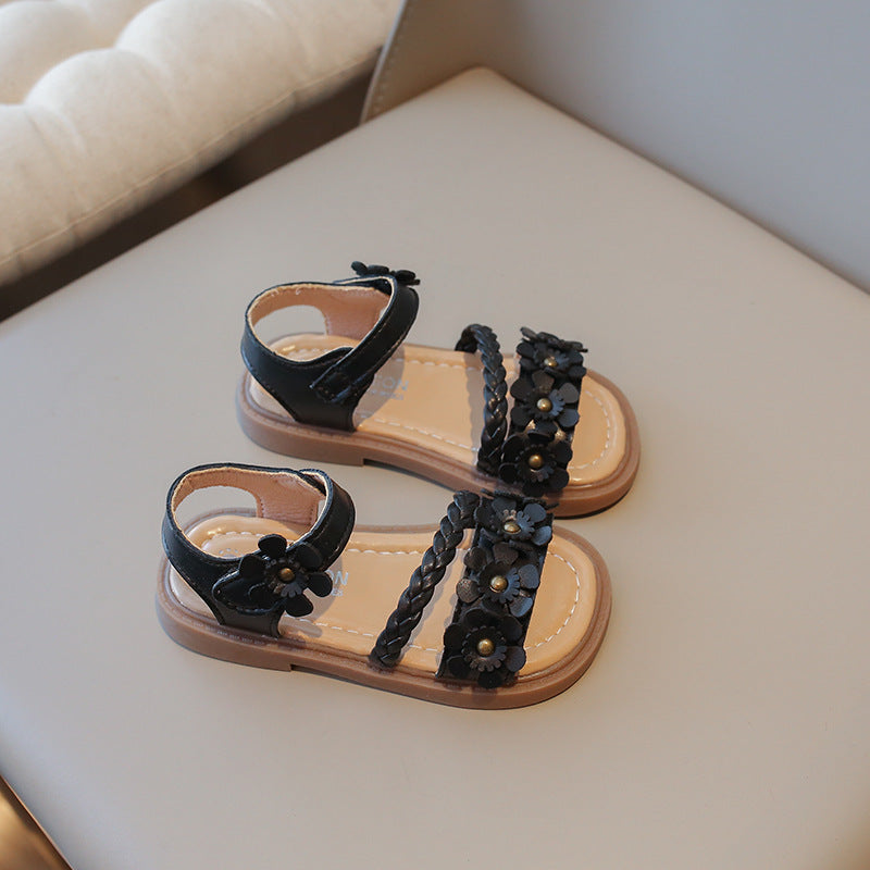 Chaussures de plage Fashion Flower Soft Bottom pour enfants