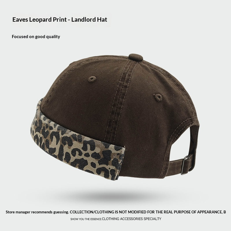 Chapeau de streetwear style américain Niche Leopard