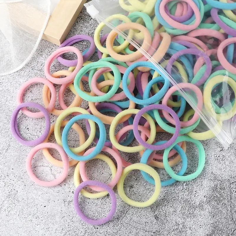 Serviette Anneau Bandes de cheveux 4cm Solid Couleur Élastique Rope de cheveux femelle Hauteur Accessoire de cheveux pour P