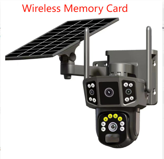 Caméra de surveillance panoramique de l'écran solaire extérieur