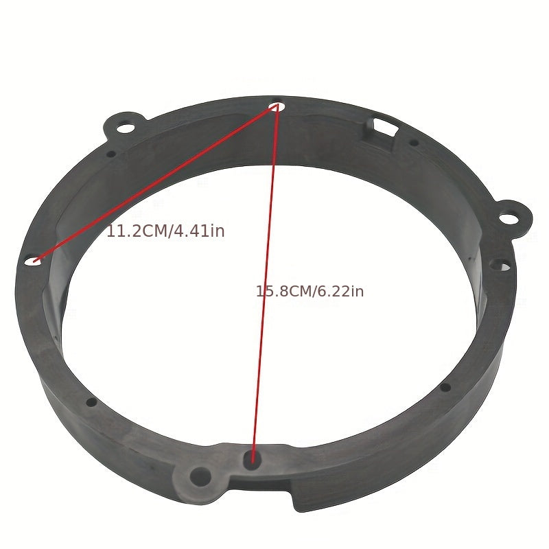 Pour VW Golf IV Passat Polo Skoda Seat Adapter Anneaux 165mm 6.5 Kit Spaters Haut-parleurs Adaptateur