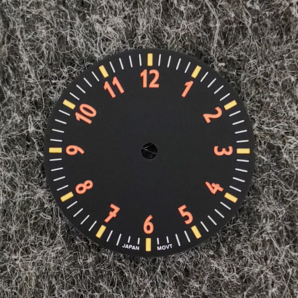 Cadran Accessoires Vert Lumineux Unique ou Sans Date Cadran Visage
