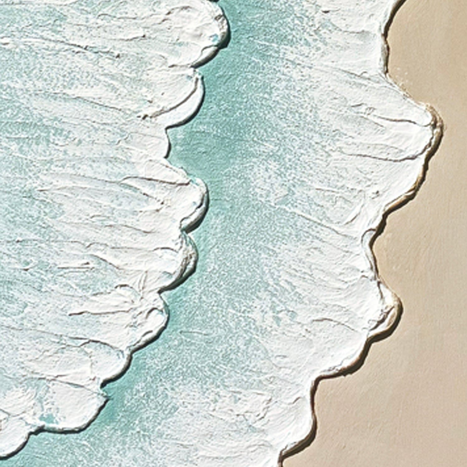 24x32 Ensemble de 2 Art mural de vague d'océan encadré