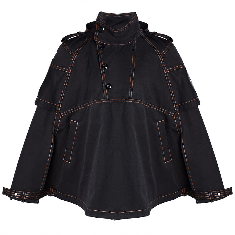 Enfants Léger Poncho Coat Black Cape Jacket Windproof Printemps Âge 3-5Y