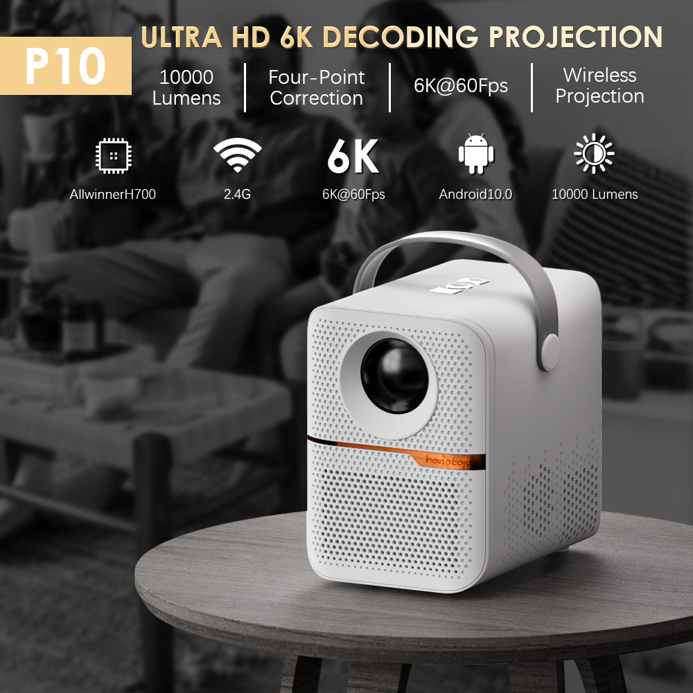 P10 Super clair Maison Mini Projecteur LCD portable Projecteur Android Extérieur