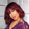 Femmes Short Curly Synthetic Bob Wig