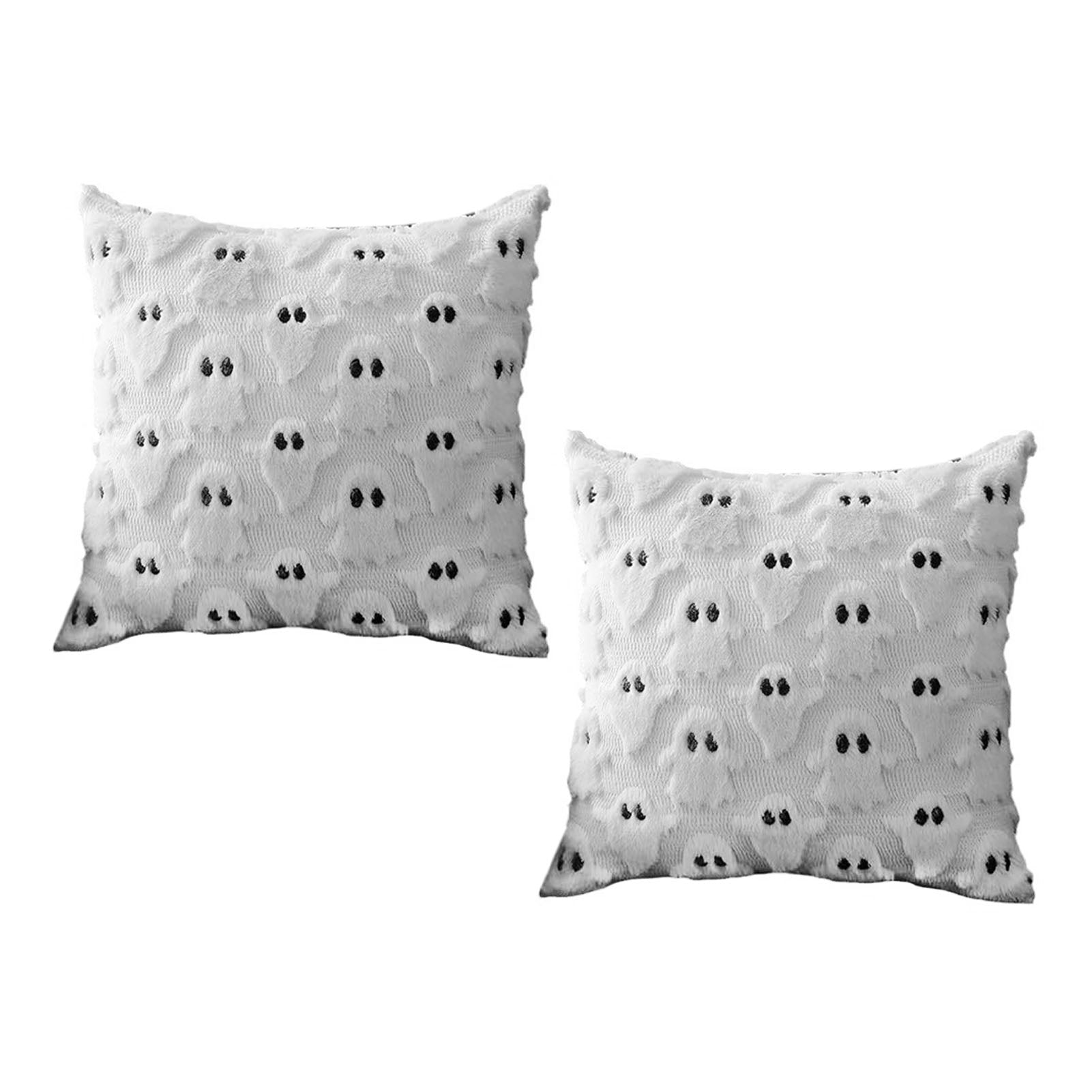 Housse d'oreiller Ghost Confort décoratif en peluche douce Couverture d'oreiller pour salon Canapé De