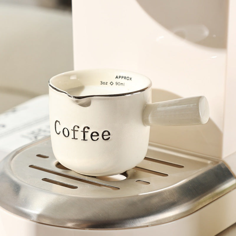Espresso Cup avec plateau de mesure de café en céramique