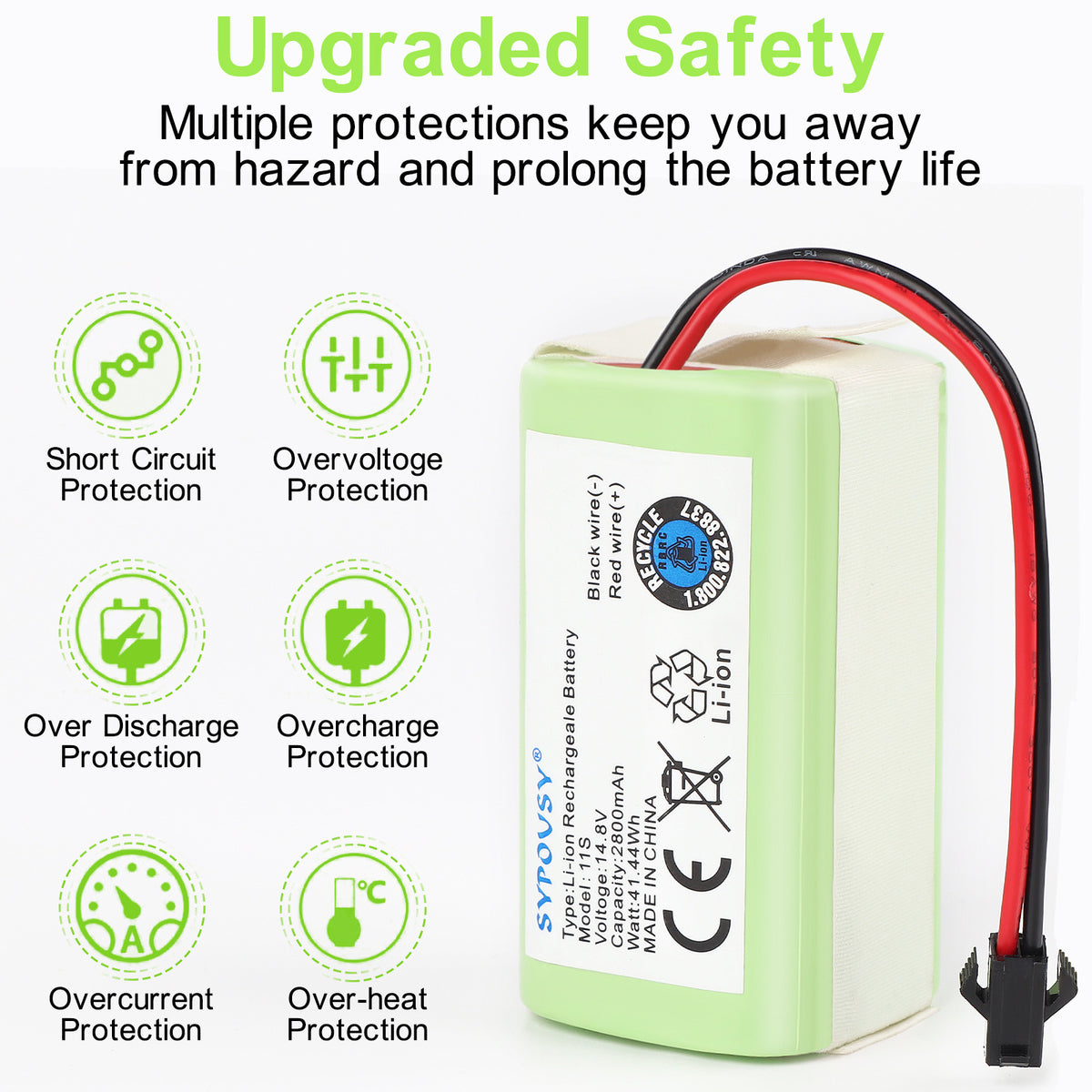 Batterie au lithium 2800MAH 14,8V