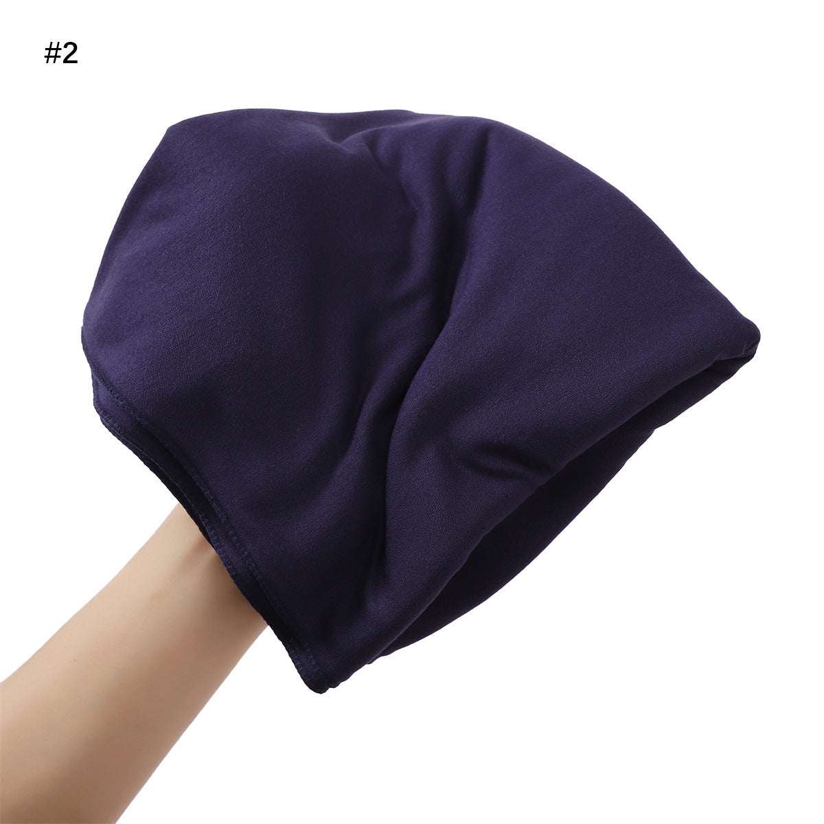 Sweatband modal de grande taille monocolore Mercerized Coton Turban Headcarf