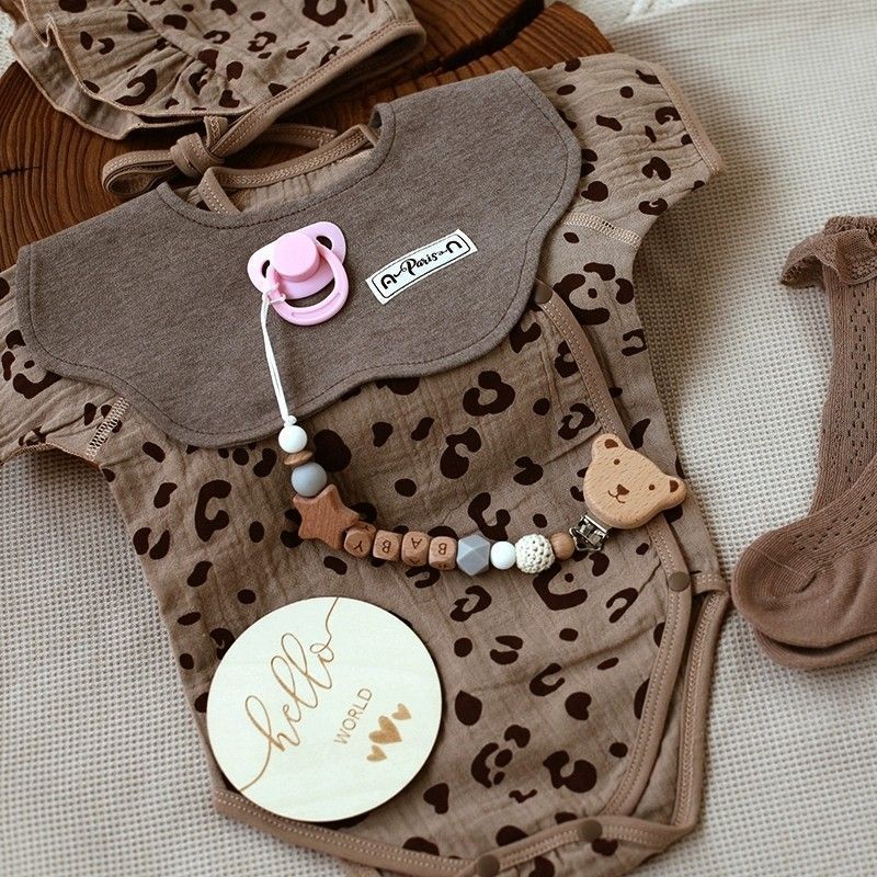 Ensemble de vêtements pour bébé garçon et fille à manches courtes