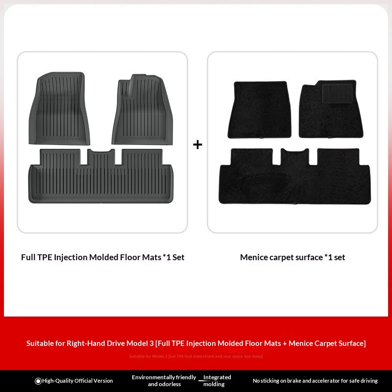 Tapis de plancher de voiture moulés TPE tout-temps