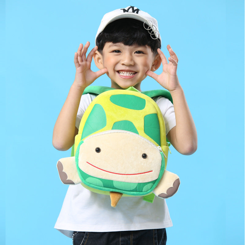 Zoo mignon sac à dos pour enfants en peluche de tortue animale