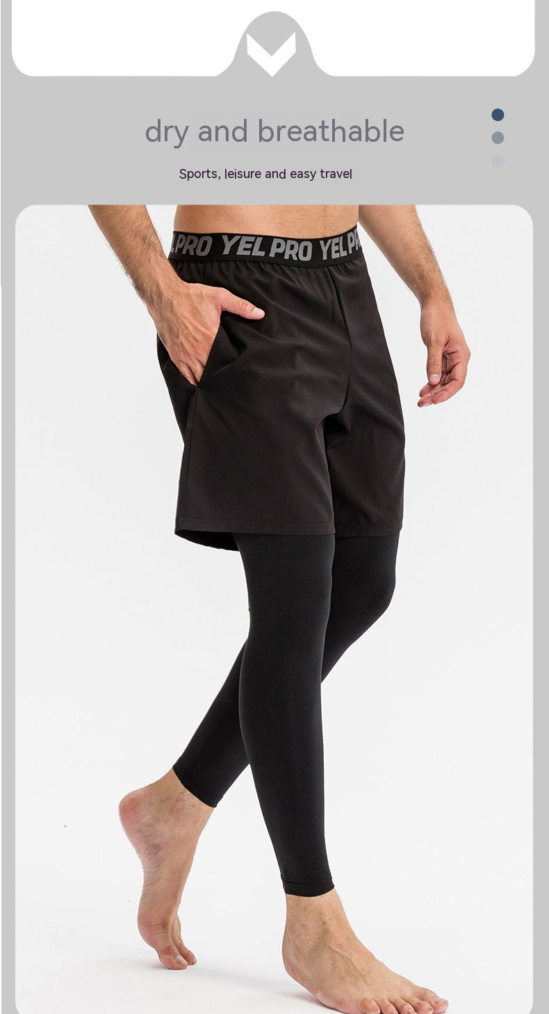 Pantalons de séchage rapide haute élastique pour hommes
