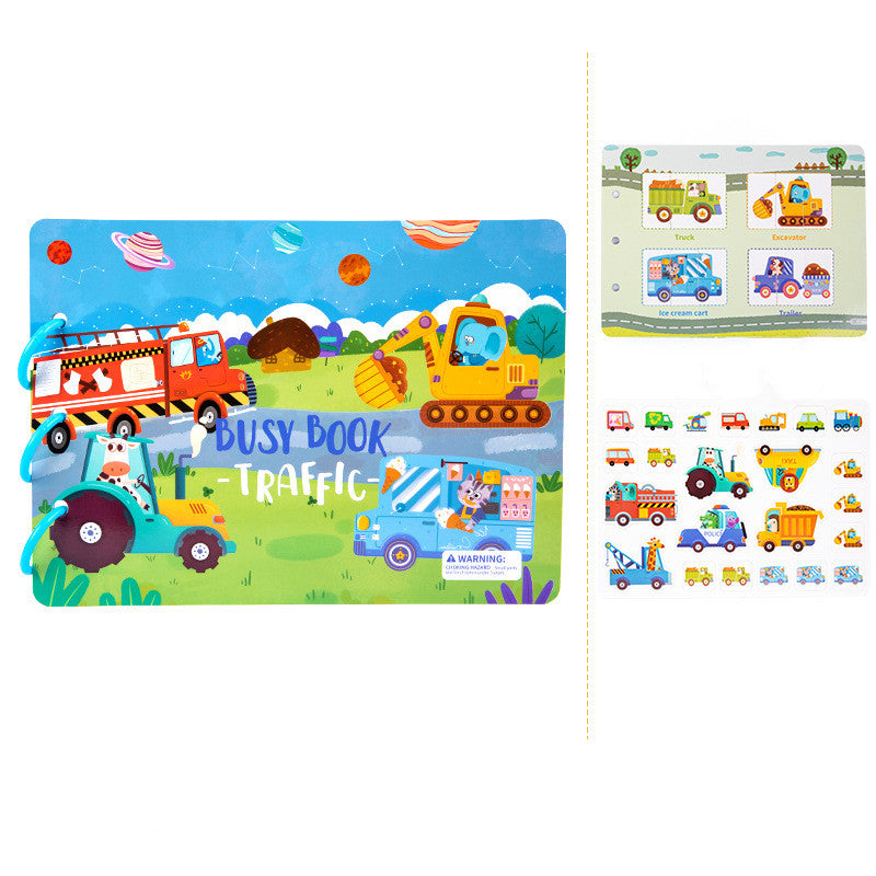 L'éducation des jeunes enfants Educationnel Velcro Hand Tear Pull Book Baby Tranquill Paste Book To