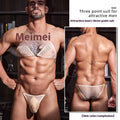 Men's Thin Transparent Sexy Three-point Swimsuit